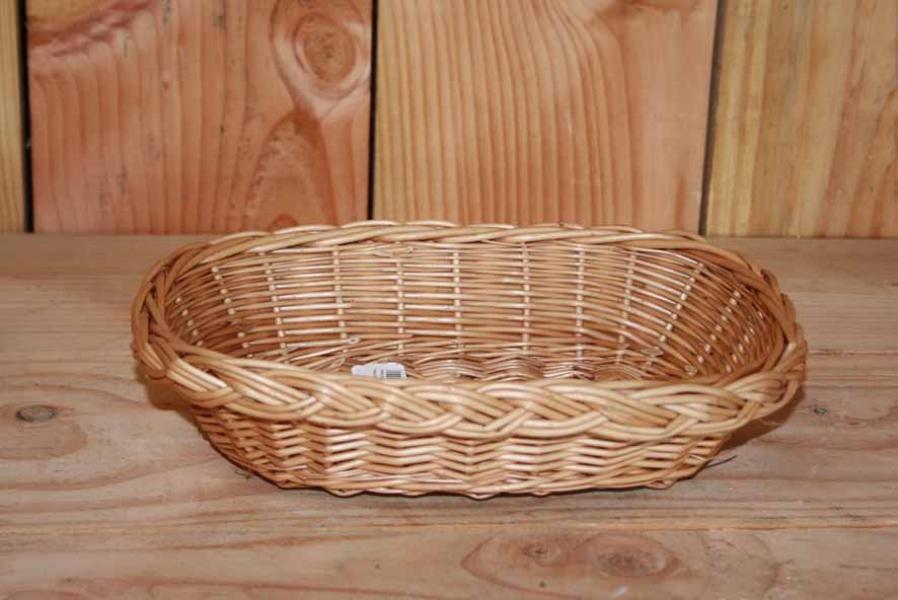 Panier à Bois en Osier Brut & Buff